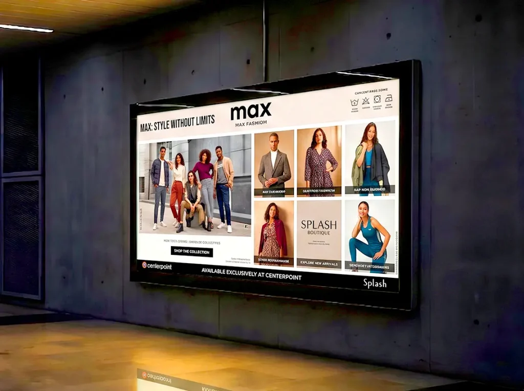 Mall LED screen content design Dubai