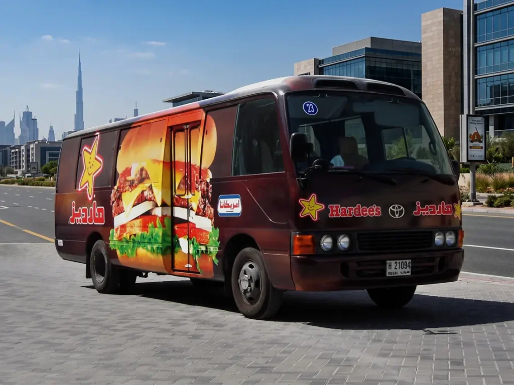 Professional vehicle branding design in Dubai
