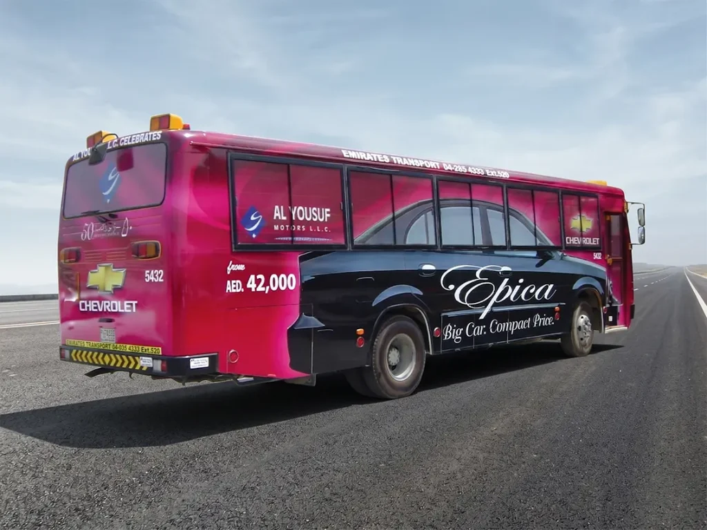 Full vehicle branding graphics for business