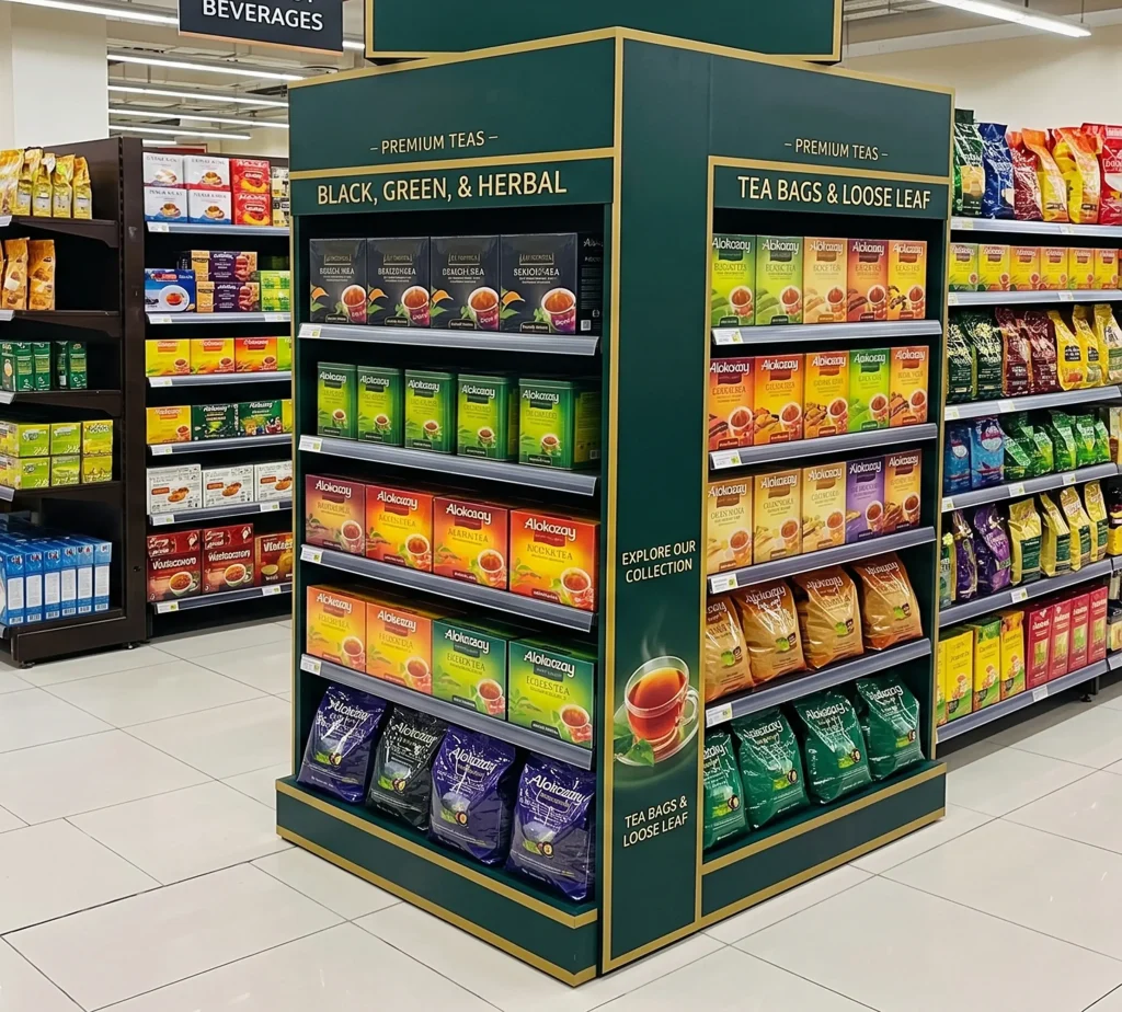 Custom product display graphics for retail store
