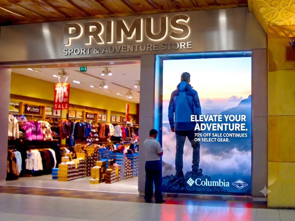 Mall LED screen content design Dubai
