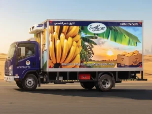 Custom vehicle wrap design in Dubai