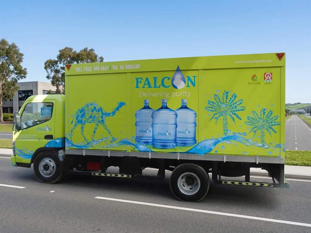 Truck branding and vehicle graphics in Dubai