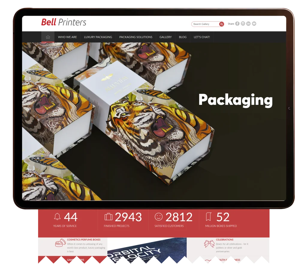 Responsive website design for desktop and mobile